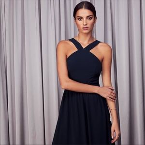 NWT AIR OF ROMANCE NAVY BLUE MAXI DRESS LULUS